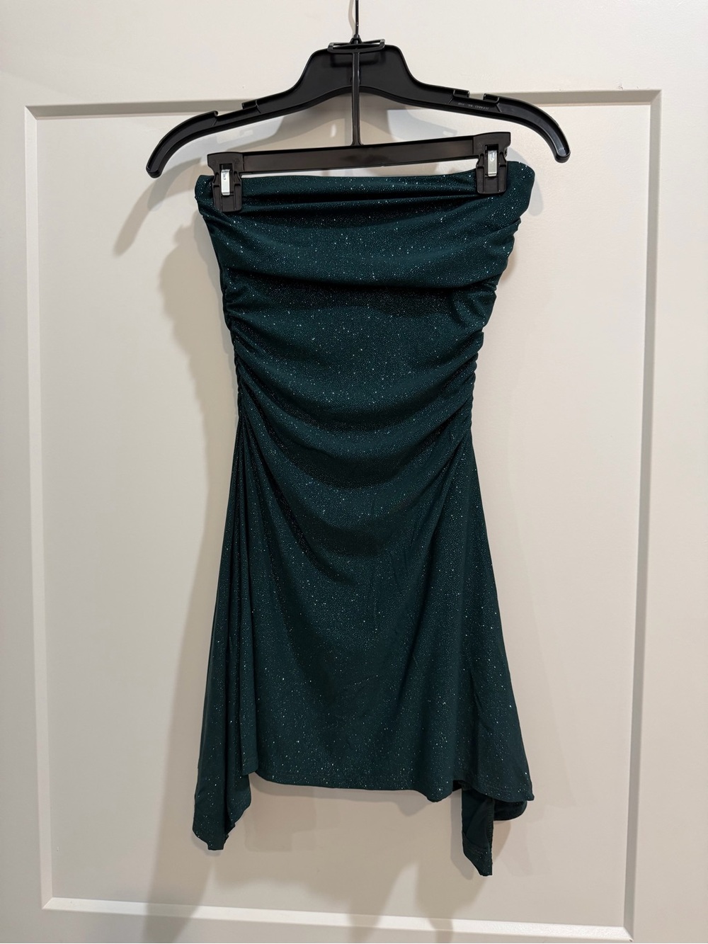 Strapless Sparkle Green Party Dress